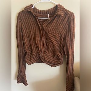 Free People Trendy Flannel Shirt